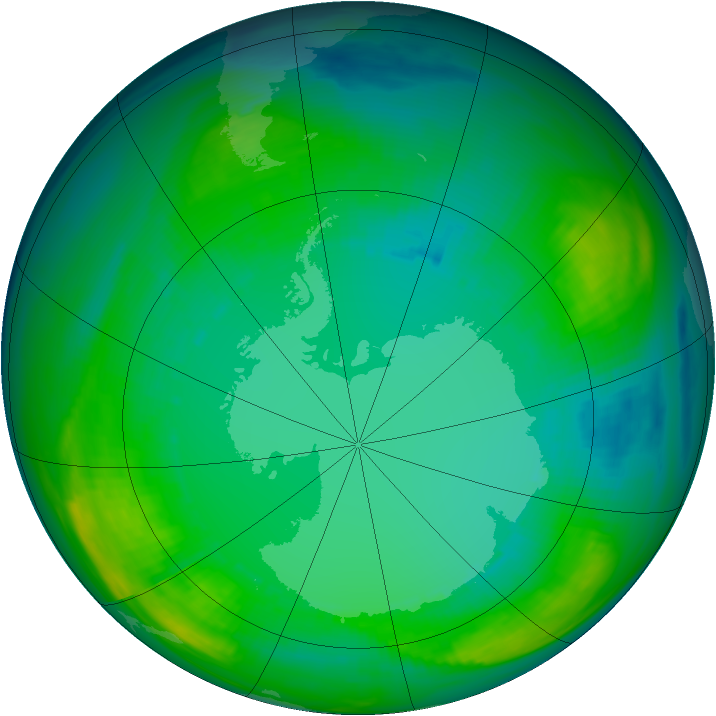 Ozone Map 1980-08-06